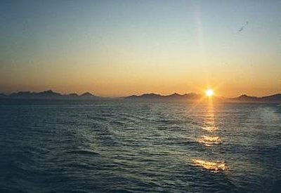 Norwegen, 1994. berfahrt von Stamsund nach Bod.